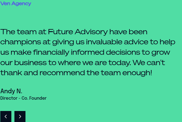 Testimonial: Ven Agency (/services/accounting-and-tax/; same on all four service pages)